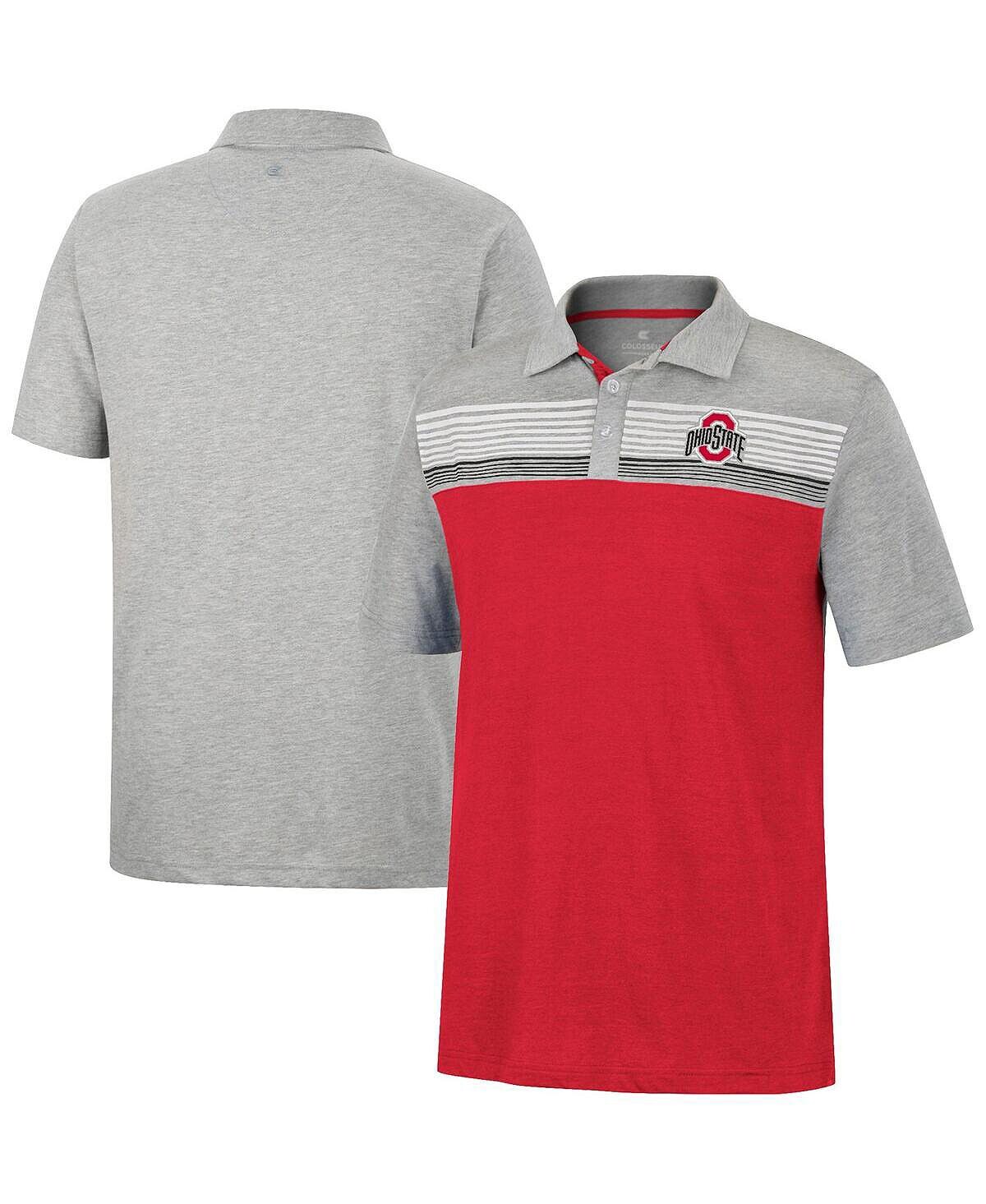 Мужская алая, меланжевая серая рубашка-поло ohio state buckeyes caddy polo Colosseum, мульти
Мужская алая, меланжевая серая рубашка-поло ohio state buckeyes caddy polo Colosseum, мульти
