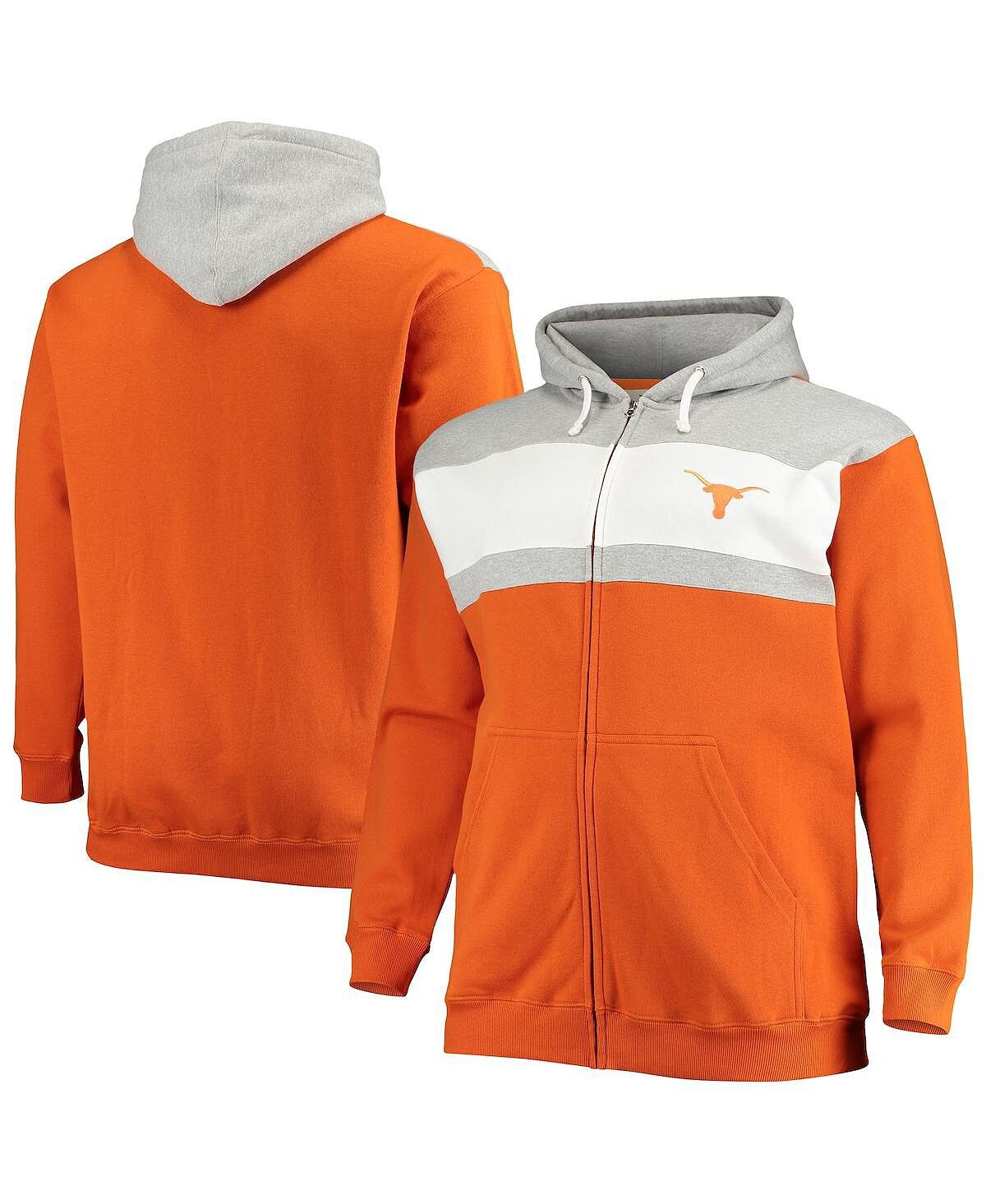 Мужская толстовка с капюшоном texas longhorns big and tall с цветными блоками и полноразмерной молнией texas longhorns orange, heathered grey Profile, мульти
Мужская толстовка с капюшоном texas longhorns big and tall с цветными блоками и полноразмерной молнией texas longhorns orange, heathered grey Profile, мульти