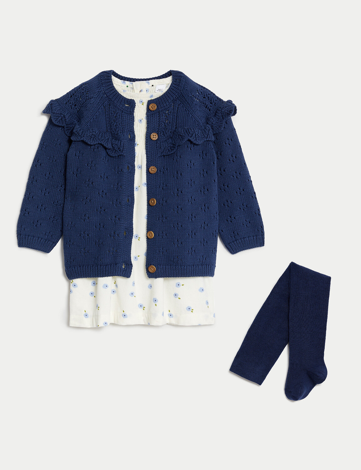Костюм из 3 предметов с высоким содержанием хлопка (0–3 года) Marks & Spencer, синий микс
Костюм из 3 предметов с высоким содержанием хлопка (0–3 года) Marks & Spencer, синий микс