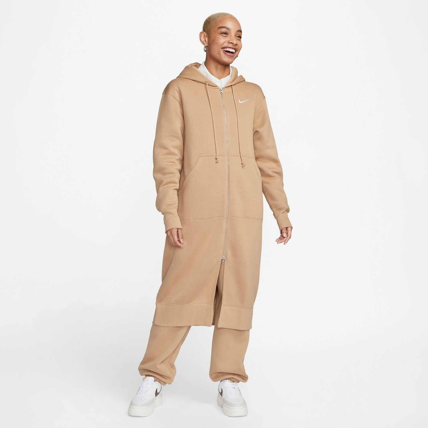 Женская длинная флисовая худи с молнией во всю длину Nike Sportswear Style Phoenix, бежевый
Женская длинная флисовая худи с молнией во всю длину Nike Sportswear Style Phoenix, бежевый