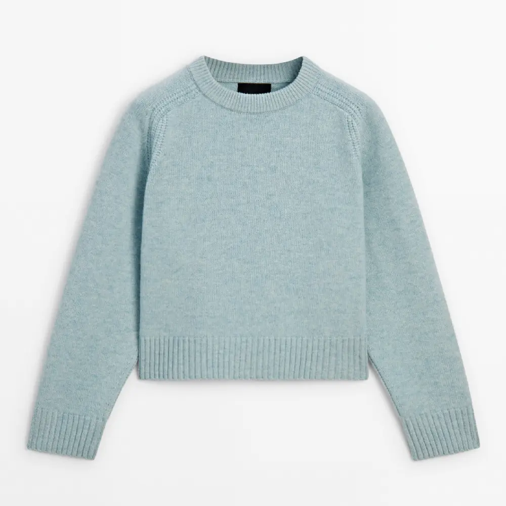 Свитер Massimo Dutti Knit In A Wool Blend With A Crew Neckline - Studio, голубовато-зеленый
Свитер Massimo Dutti Knit In A Wool Blend With A Crew Neckline - Studio, голубовато-зеленый