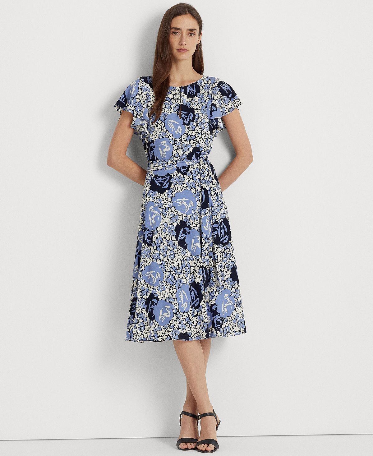 Мужское платье из пузырчатого крепа с поясом и цветочным принтом Lauren Ralph Lauren, мульти
Мужское платье из пузырчатого крепа с поясом и цветочным принтом Lauren Ralph Lauren, мульти