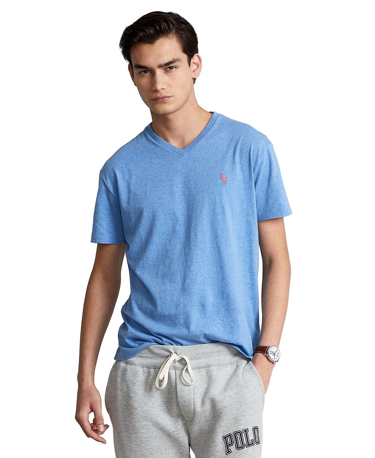 Мужская футболка классического кроя из джерси с v-образным вырезом Polo Ralph Lauren, мульти
Мужская футболка классического кроя из джерси с v-образным вырезом Polo Ralph Lauren, мульти