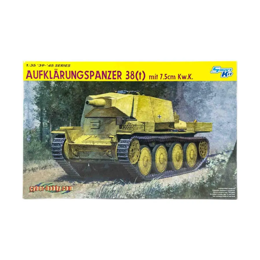 Aufklarungspanzer 38(t) mit 7,5cm Kw.K. (Умный комплект), Dragon Models - '39 to '45 Series - Germany (1:35)
Aufklarungspanzer 38(t) mit 7,5cm Kw.K. (Умный комплект), Dragon Models - '39 to '45 Series - Germany (1:35)