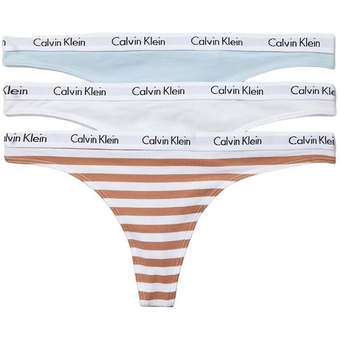 Комплект трусов-стрингов Calvin Klein Carousel Logo Cotton, 3 предмета, светло-голубой/белый/бело-коричневый
Комплект трусов-стрингов Calvin Klein Carousel Logo Cotton, 3 предмета, светло-голубой/белый/бело-коричневый