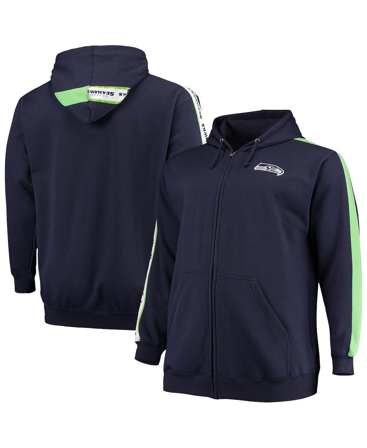 Толстовка с капюшоном на молнии во всю длину для мужчин college navy seattle seahawks big and tall Fanatics, синий
Толстовка с капюшоном на молнии во всю длину для мужчин college navy seattle seahawks big and tall Fanatics, синий