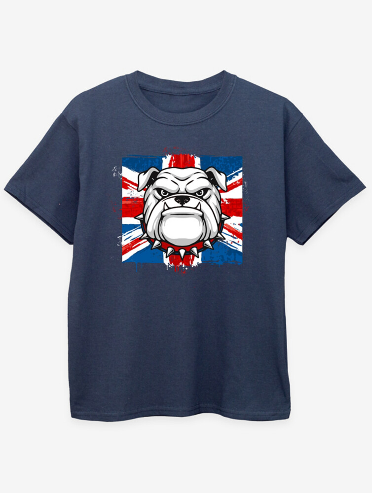 Детская темно-синяя футболка с принтом NW2 Pets German Bulldog Flag George., нави
Детская темно-синяя футболка с принтом NW2 Pets German Bulldog Flag George., нави
