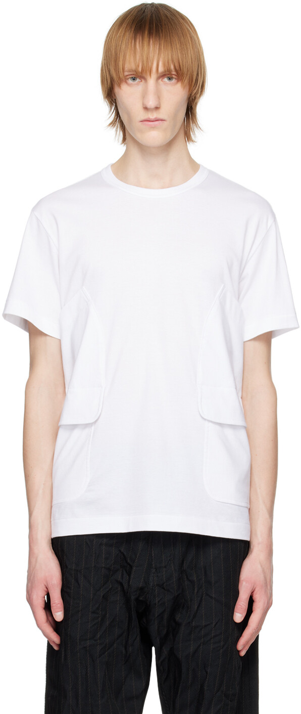 Белая футболка с карманами Comme des Garçons Homme Deux, Белый, Белая футболка с карманами Comme des Garçons Homme Deux
Белая футболка с карманами Comme des Garçons Homme Deux, Белый, Белая футболка с карманами Comme des Garçons Homme Deux