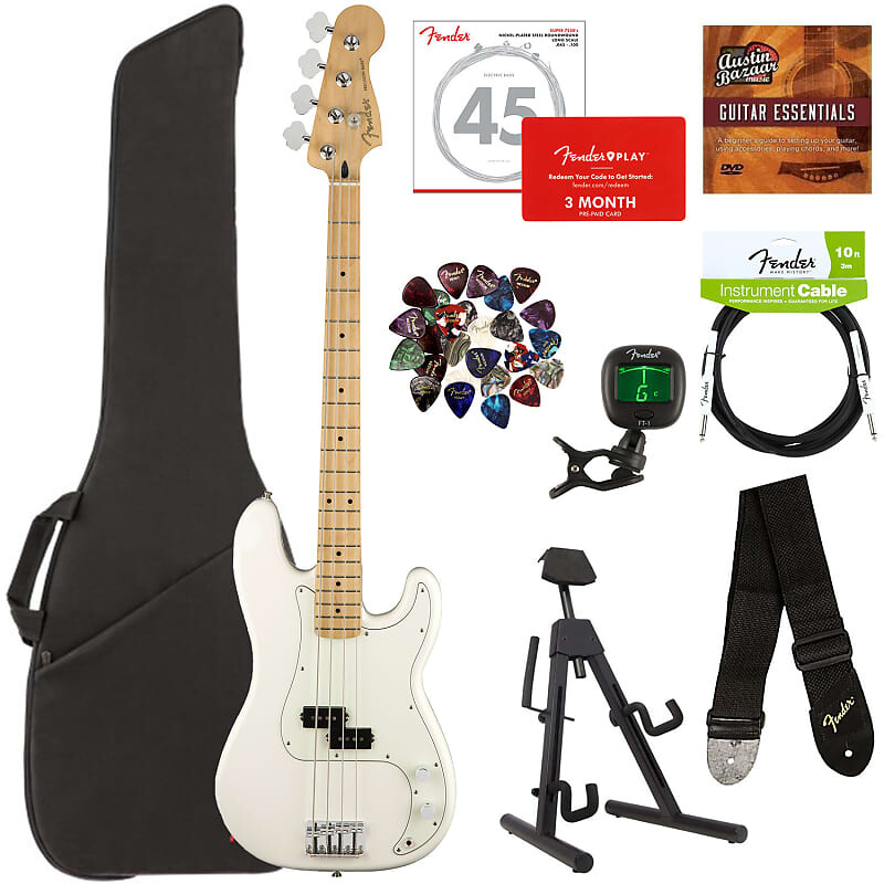 Бас-гитара Fender Player Precision, клен, полярно-белый, с сумкой для переноски 0149802515-COMBO-STD
Бас-гитара Fender Player Precision, клен, полярно-белый, с сумкой для переноски 0149802515-COMBO-STD