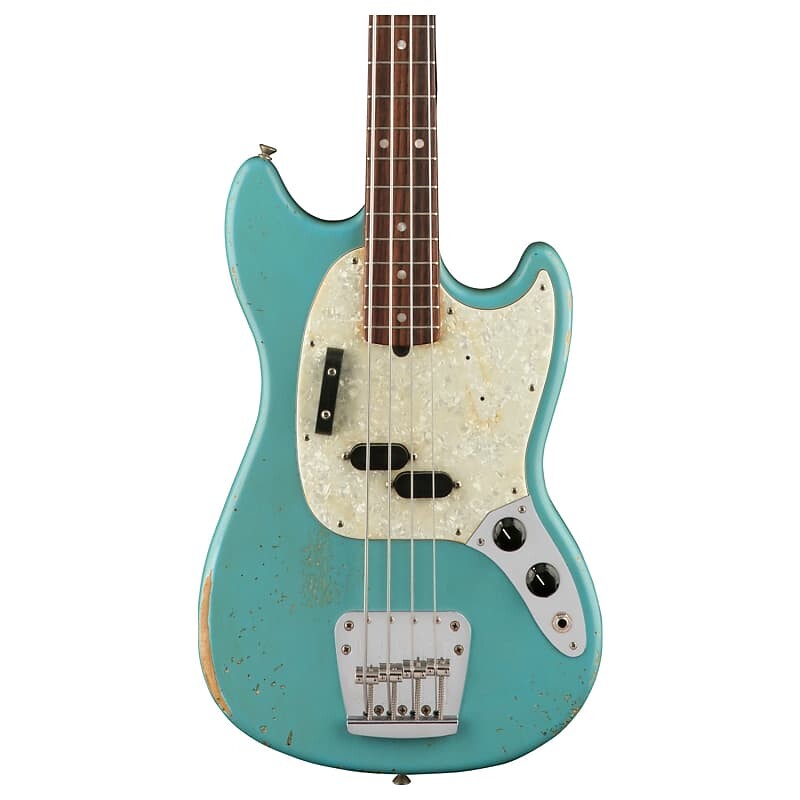 Fender JMJ Justin Meldal-Johnsen Signature Road Worn Mustang Bass, Daphne Blue 144060390
Fender JMJ Justin Meldal-Johnsen Signature Road Worn Mustang Bass, Daphne Blue 144060390