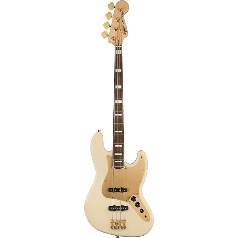 Электрическая бас-гитара Squier 40th Anniversary Jazz Gold Edition, с лавровой накладкой на гриф, олимпийский белый Squier 40th Anniversary Jazz Gold Edition Electric Bass, with Laurel Fingerboard
Электрическая бас-гитара Squier 40th Anniversary Jazz Gold Edition, с лавровой накладкой на гриф, олимпийский белый Squier 40th Anniversary Jazz Gold Edition Electric Bass, with Laurel Fingerboard