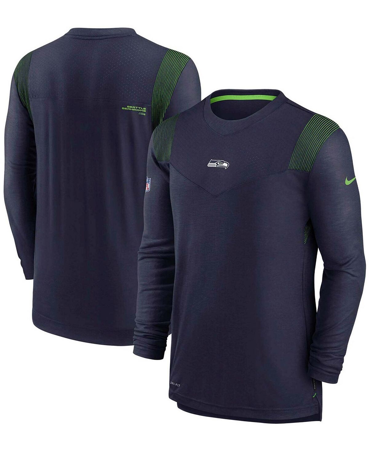 Футболка с длинным рукавом для мужчин college navy seattle seahawks sideline player uv performance Nike, мульти
Футболка с длинным рукавом для мужчин college navy seattle seahawks sideline player uv performance Nike, мульти