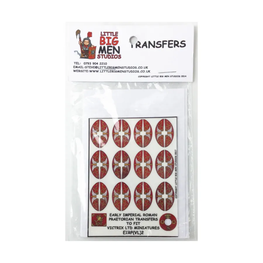 Преторианские щиты раннего имперского римского легионера — тип № 2, Shield Transfers for Victrix Miniatures - Assorted (28mm)
Преторианские щиты раннего имперского римского легионера — тип № 2, Shield Transfers for Victrix Miniatures - Assorted (28mm)