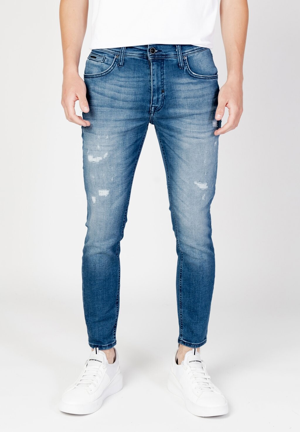 Джинсы узкого кроя Karl Cropped Fit Skinny Jeans In Blue Stretch Denim With Light Wash Antony Morato, цвет denim
Джинсы узкого кроя Karl Cropped Fit Skinny Jeans In Blue Stretch Denim With Light Wash Antony Morato, цвет denim