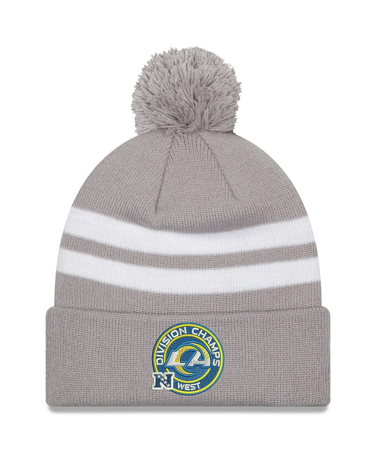 Мужская серая вязаная шапка с манжетами и помпоном Los Angeles Rams 2021 NFC West Division Champions New Era
Мужская серая вязаная шапка с манжетами и помпоном Los Angeles Rams 2021 NFC West Division Champions New Era