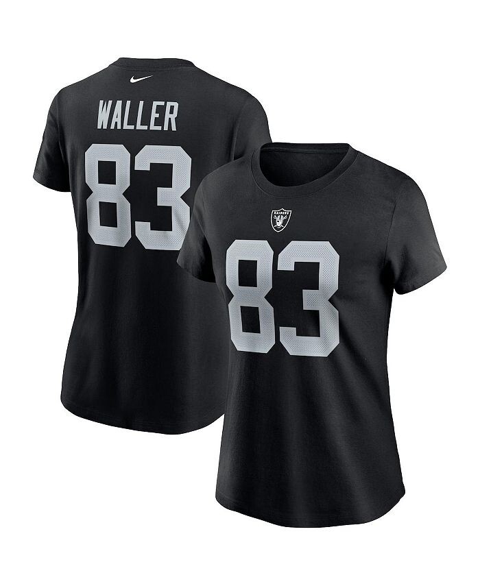 Женская черная футболка с именем и номером Darren Waller Las Vegas Raiders Nike, черный
Женская черная футболка с именем и номером Darren Waller Las Vegas Raiders Nike, черный