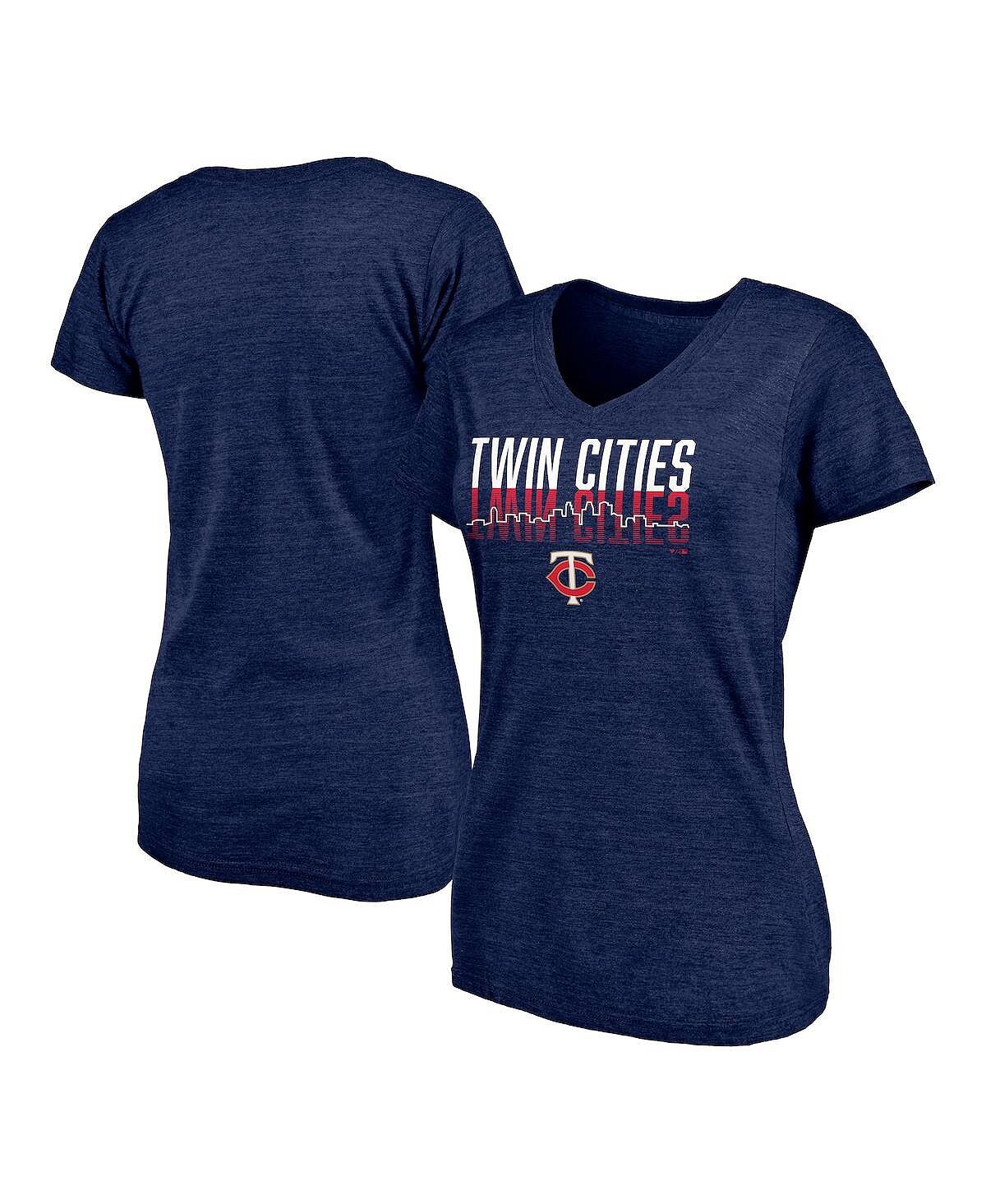 Женская футболка темно-синего цвета с фирменным логотипом Minnesota Twins Twinsies Hometown Collection Tri-Blend с v-образным вырезом Fanatics, Синий
Женская футболка темно-синего цвета с фирменным логотипом Minnesota Twins Twinsies Hometown Collection Tri-Blend с v-образным вырезом Fanatics, Синий