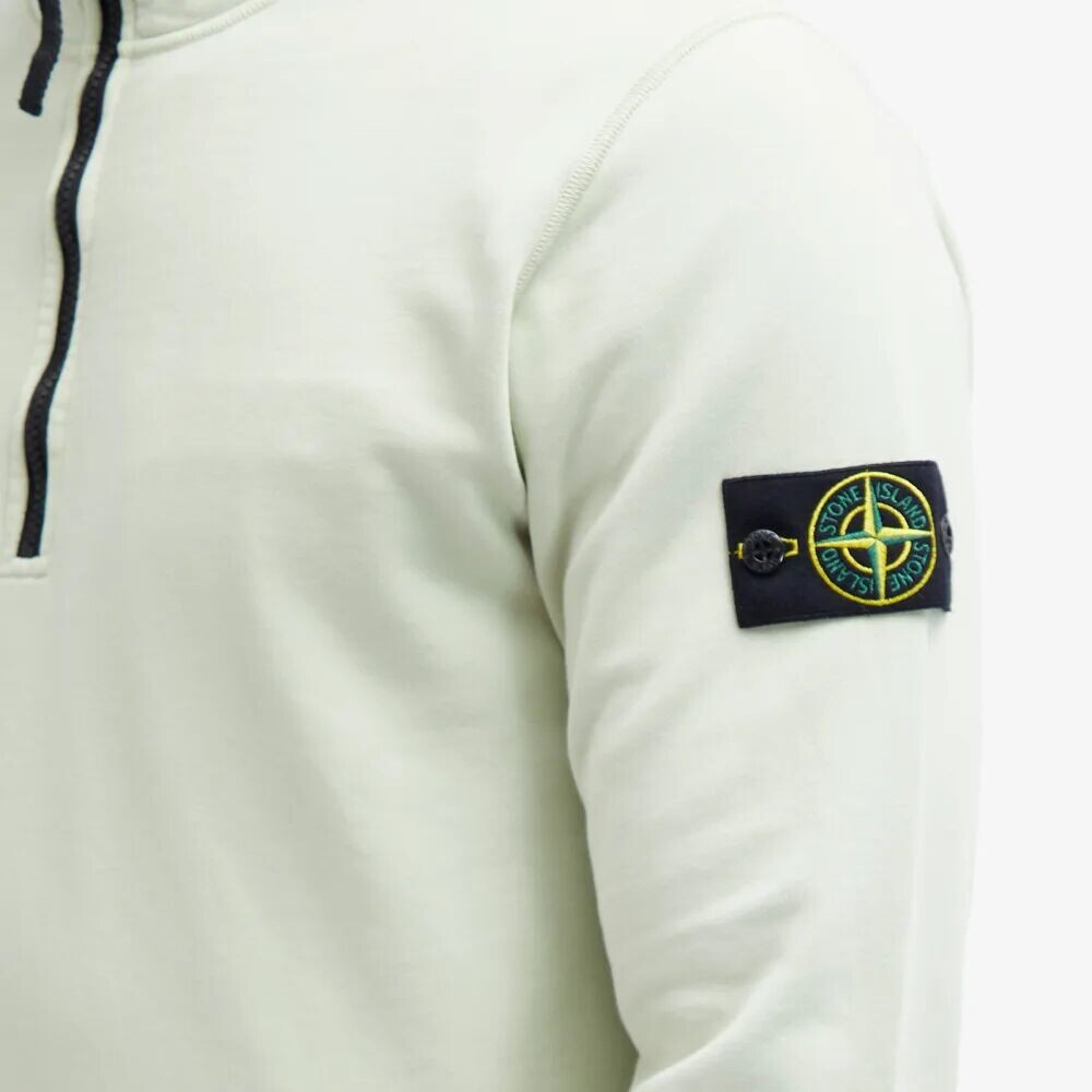 Stone Island Окрашенный в одежде спортивный свитер на молнии до половины, зеленый
Stone Island Окрашенный в одежде спортивный свитер на молнии до половины, зеленый