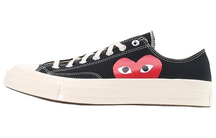 Черные парусиновые туфли унисекс Converse Chuck Taylor All-Star 70 Ox Comme des Garcons PLAY
Черные парусиновые туфли унисекс Converse Chuck Taylor All-Star 70 Ox Comme des Garcons PLAY