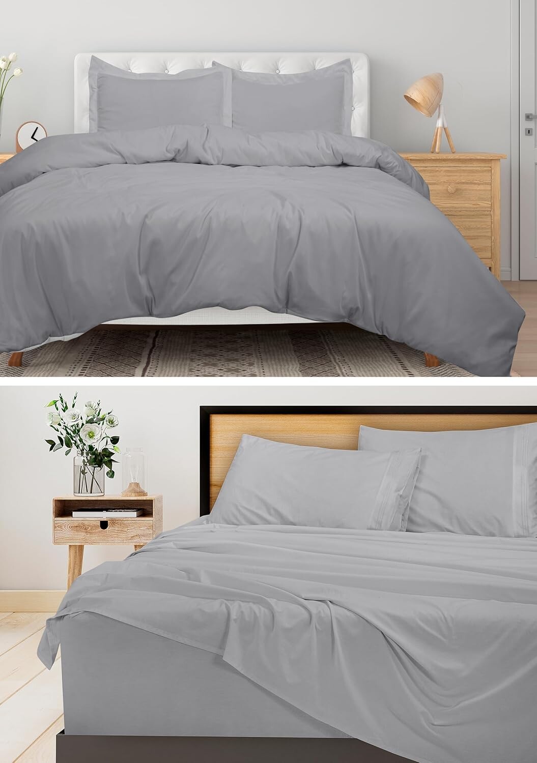 ROYALE LINENS Комплект из 3 двойных простыней с 2 пододеяльниками на молнии - мягкая микрофибра 1 простыня на подкладке, 1 плоская простыня, 1 наволочка и 1 двойной пододеяльник 68x90 дюймов и 1 наволочка (двойная, серебристая)
ROYALE LINENS Комплект из 3 двойных простыней с 2 пододеяльниками на молнии - мягкая микрофибра 1 простыня на подкладке, 1 плоская простыня, 1 наволочка и 1 двойной пододеяльник 68x90 дюймов и 1 наволочка (двойная, серебристая)