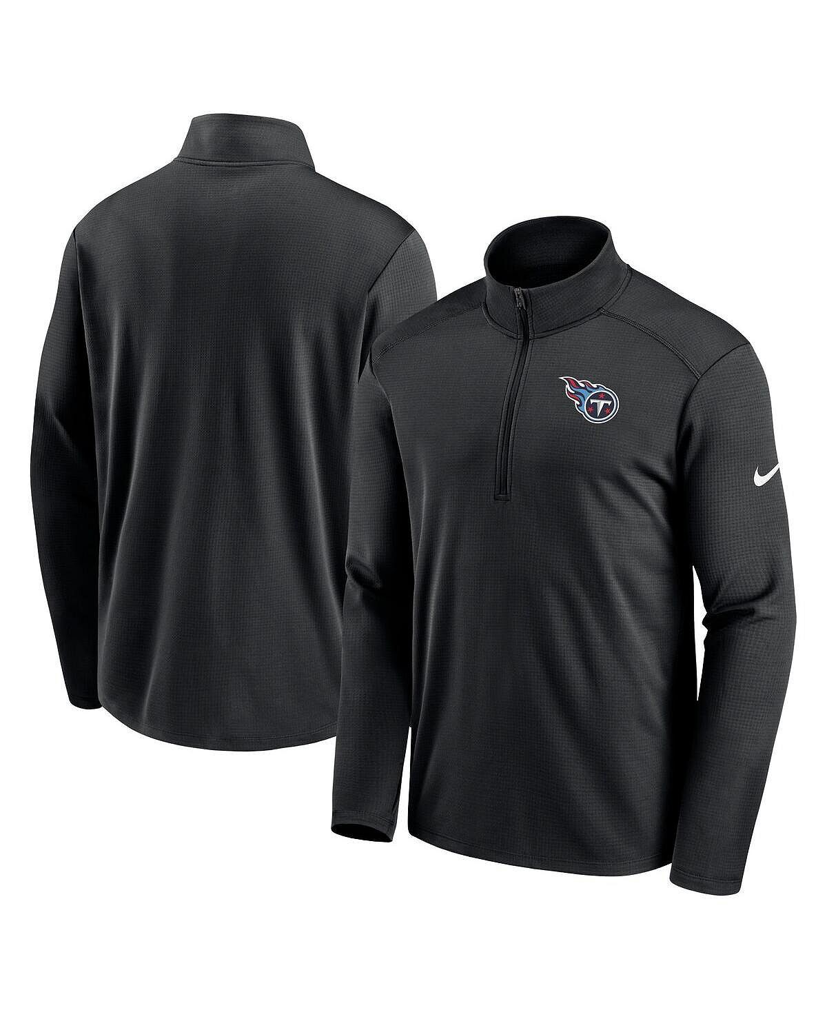 Мужская черная футболка Tennessee Titans Pacer с молнией до половины Nike, Черный
Мужская черная футболка Tennessee Titans Pacer с молнией до половины Nike, Черный