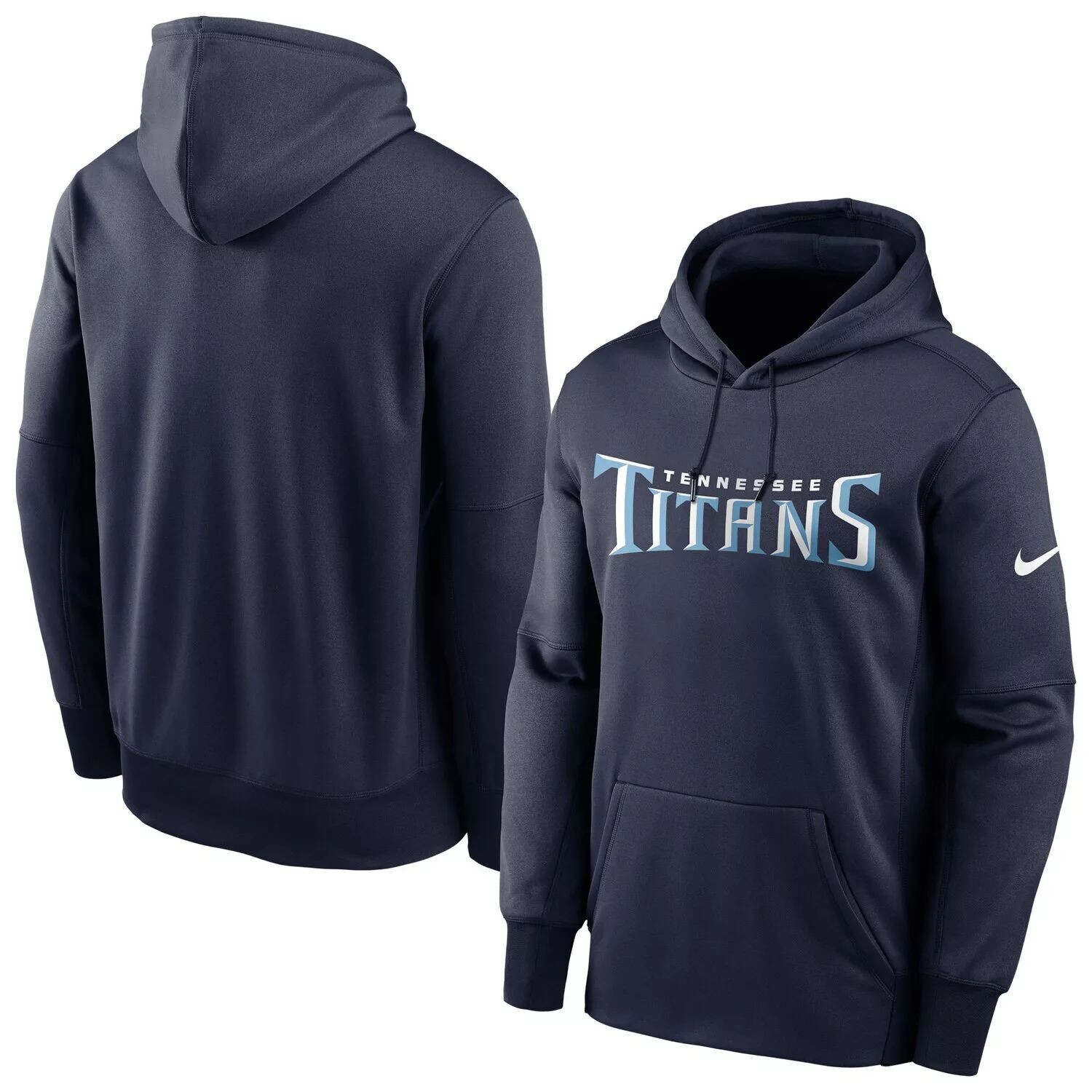 Мужской темно-синий пуловер с капюшоном Tennessee Titans Fan Gear с надписью Performance Nike
Мужской темно-синий пуловер с капюшоном Tennessee Titans Fan Gear с надписью Performance Nike