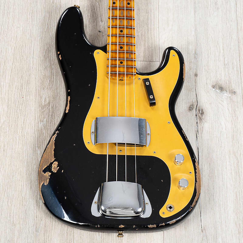 Басс гитара Fender Custom Shop '58 Precision Bass Heavy Relic, Maple Fretboard, Aged Black
Басс гитара Fender Custom Shop '58 Precision Bass Heavy Relic, Maple Fretboard, Aged Black