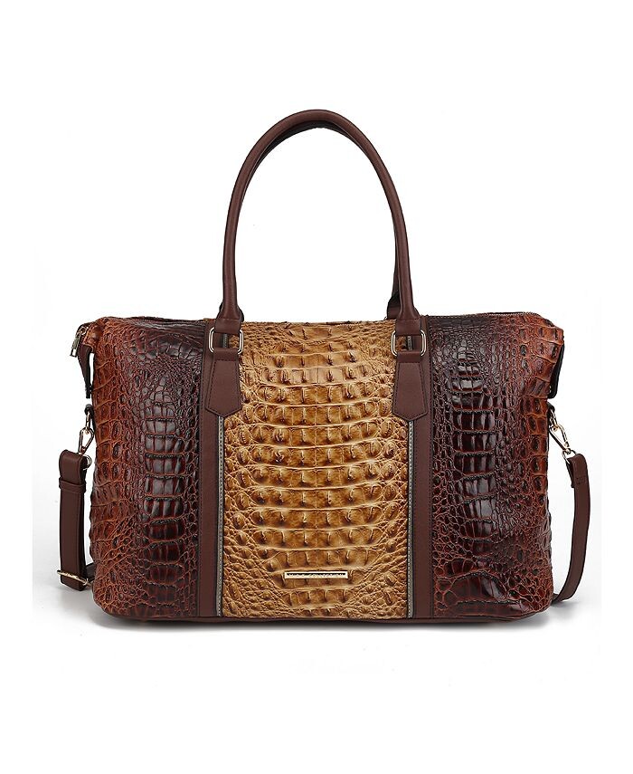 Женская спортивная сумка Raven с тиснением под крокодила от Mia K. MKF Collection, цвет Brown
Женская спортивная сумка Raven с тиснением под крокодила от Mia K. MKF Collection, цвет Brown