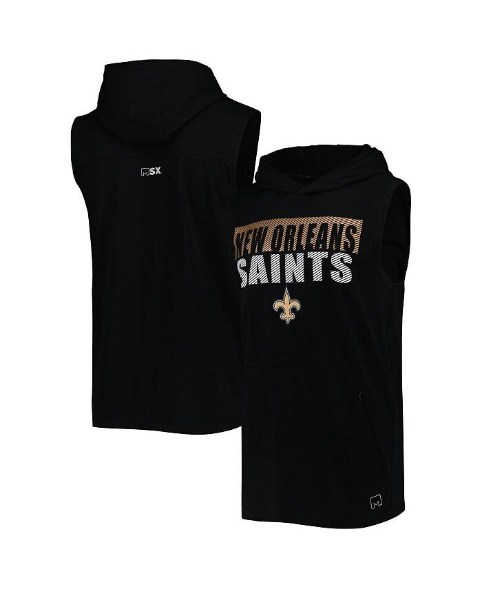 Мужской черный пуловер с капюшоном без рукавов New Orleans Saints Relay MSX by Michael Strahan, черный
Мужской черный пуловер с капюшоном без рукавов New Orleans Saints Relay MSX by Michael Strahan, черный