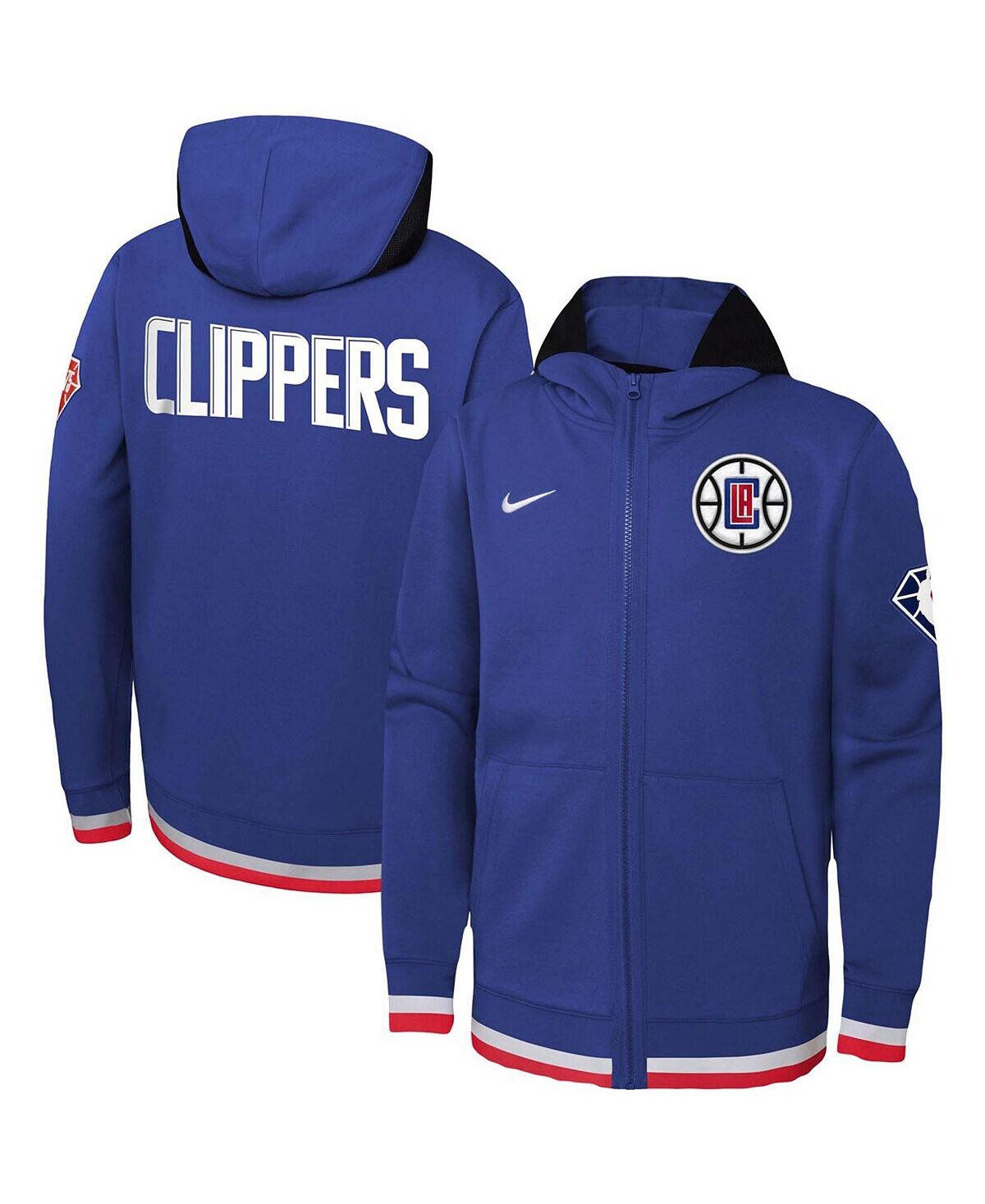 Толстовка с молнией во всю длину и логотипом Big Boys Royal Los Angeles Clippers Showtime Performance Nike
Толстовка с молнией во всю длину и логотипом Big Boys Royal Los Angeles Clippers Showtime Performance Nike