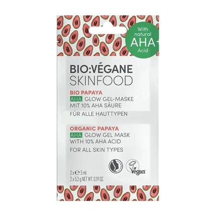 Органическая гелевая маска Aha Glow из папайи с 10% Aha-кислотой, 5 мл, Bio:Vegane Skinfood
Органическая гелевая маска Aha Glow из папайи с 10% Aha-кислотой, 5 мл, Bio:Vegane Skinfood