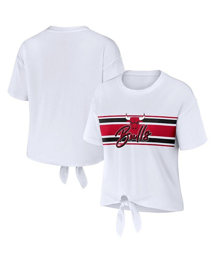 Женская белая футболка Chicago Bulls с завязкой спереди WEAR by Erin Andrews, белый
Женская белая футболка Chicago Bulls с завязкой спереди WEAR by Erin Andrews, белый
