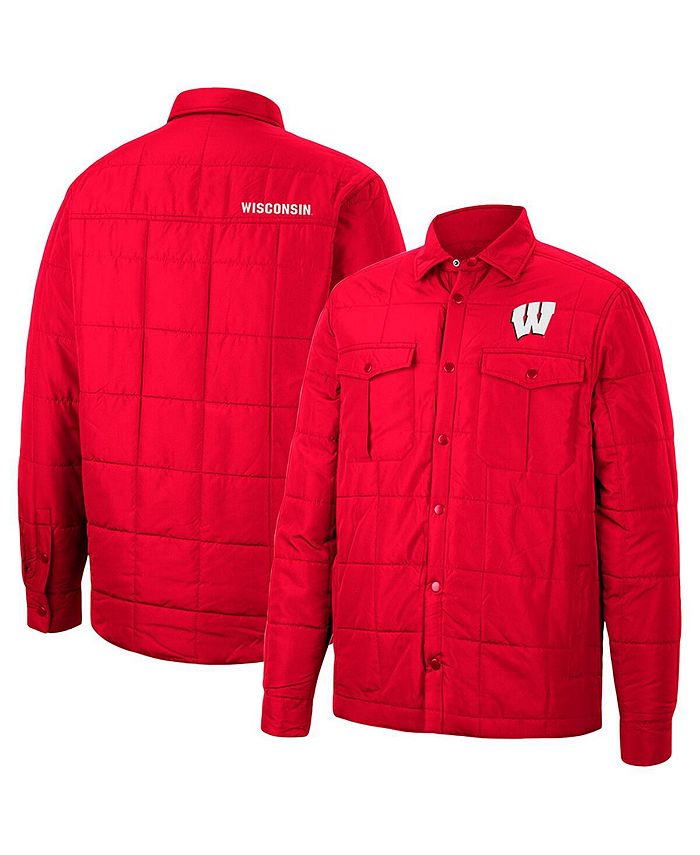 

Мужская стеганая куртка с длинными кнопками Red Wisconsin Badgers Detonate Colosseum, красный