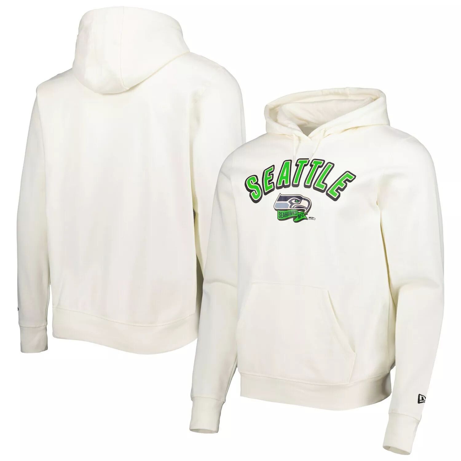 Мужской кремовый пуловер с капюшоном Seattle Seahawks Sideline Chrome New Era, Бежевый
Мужской кремовый пуловер с капюшоном Seattle Seahawks Sideline Chrome New Era, Бежевый