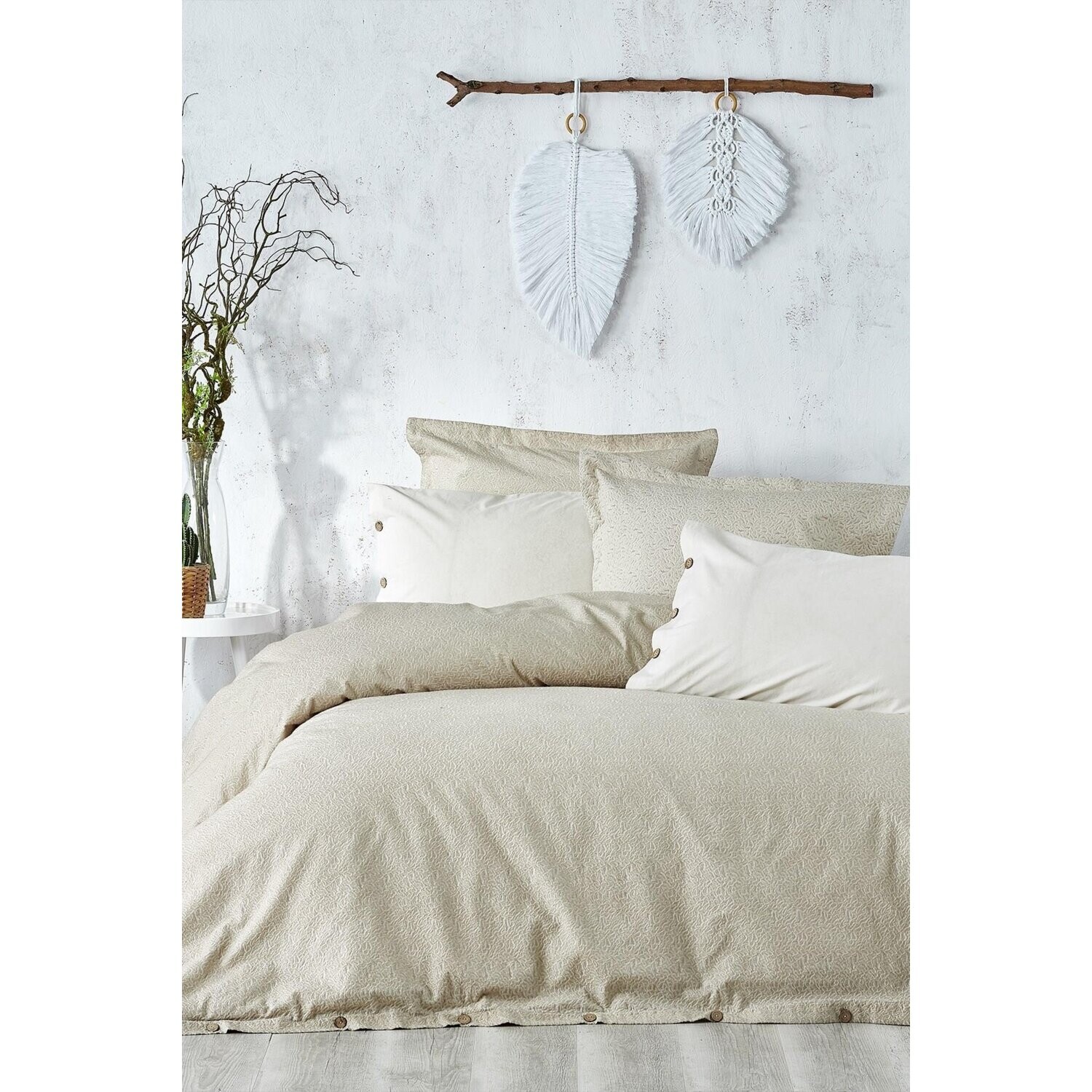 Ecocotton Larren Комплект постельного белья из 100% органического хлопка, атласа с вышивкой, бежевый, 200X220 см
Ecocotton Larren Комплект постельного белья из 100% органического хлопка, атласа с вышивкой, бежевый, 200X220 см