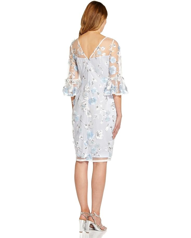 Платье Adrianna Papell Bell Sleeve Embroidered Sheath Dress, цвет Clear Water Ivory
Платье Adrianna Papell Bell Sleeve Embroidered Sheath Dress, цвет Clear Water Ivory