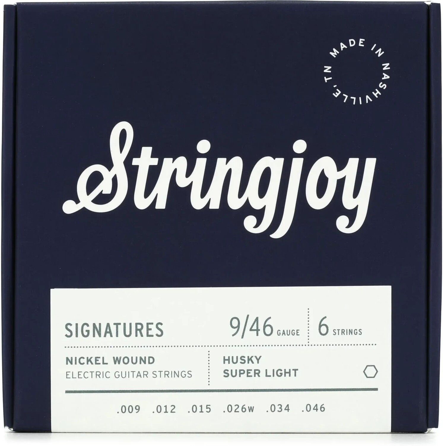 Струны для электрогитары Stringjoy Signatures Husky с никелевой намоткой — сверхлегкий калибр (.009–.046)
Струны для электрогитары Stringjoy Signatures Husky с никелевой намоткой — сверхлегкий калибр (.009–.046)