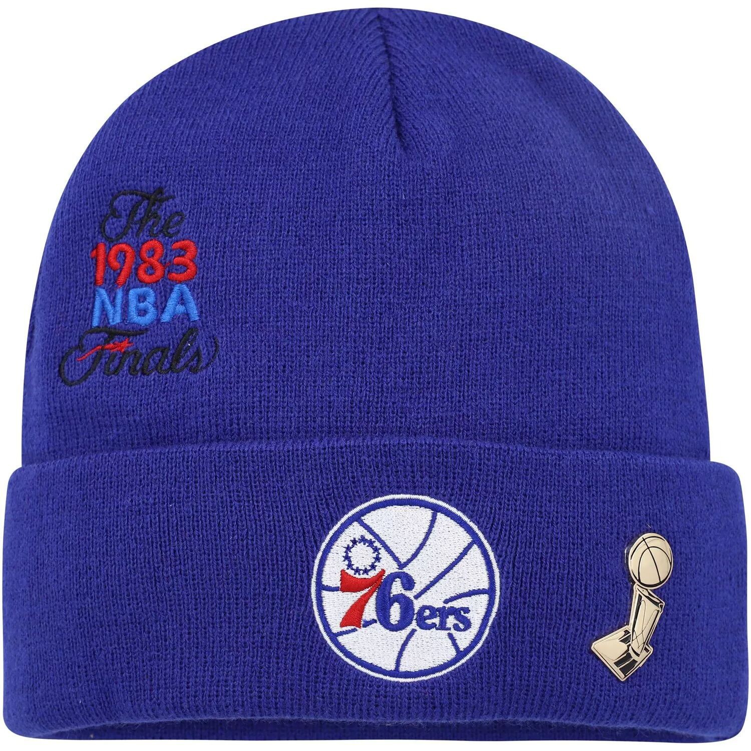 Мужская вязаная шапка с манжетами и логотипом Mitchell & Ness Royal Philadelphia 76ers Hardwood Classics Finals
Мужская вязаная шапка с манжетами и логотипом Mitchell & Ness Royal Philadelphia 76ers Hardwood Classics Finals