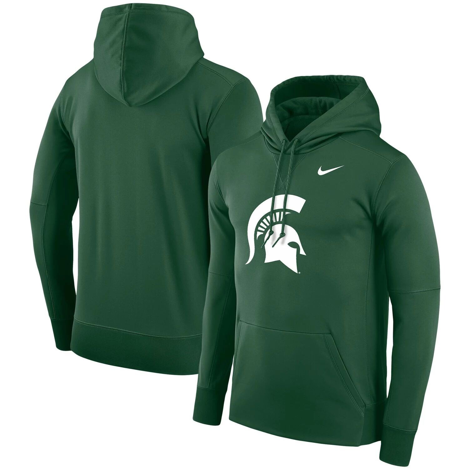 Мужской зеленый пуловер с капюшоном Michigan State Spartans Performance Nike
Мужской зеленый пуловер с капюшоном Michigan State Spartans Performance Nike
