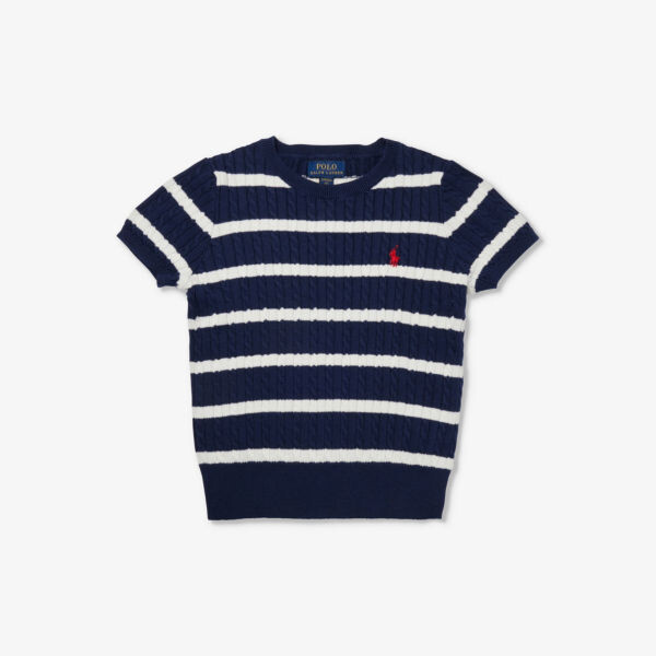 Джемпер косой вязки с вышитым логотипом 7-14 лет Polo Ralph Lauren, цвет nvy/wht
Джемпер косой вязки с вышитым логотипом 7-14 лет Polo Ralph Lauren, цвет nvy/wht