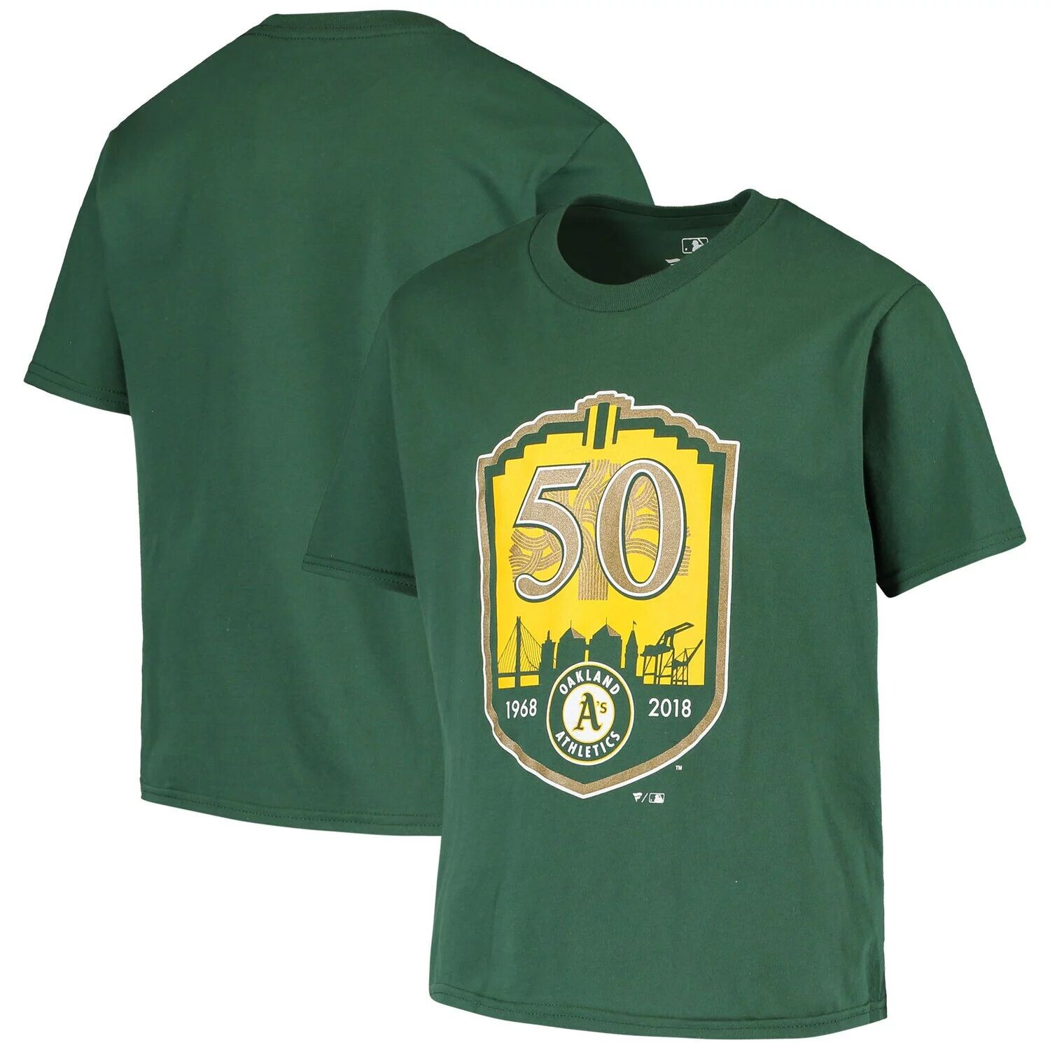 Зеленая футболка с логотипом Youth Fanatics Oakland Athletics 50-го сезона Fanatics
Зеленая футболка с логотипом Youth Fanatics Oakland Athletics 50-го сезона Fanatics