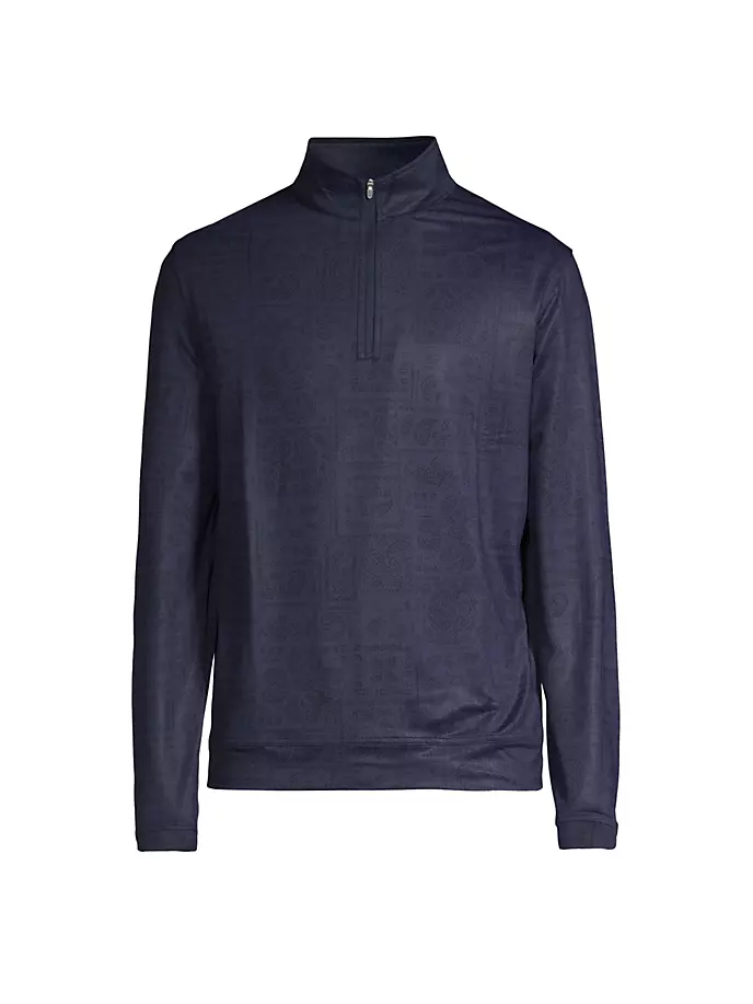 Свитер Crown Sport Perth Delos с молнией в четверть и узором пейсли Performance Peter Millar, темно-синий
Свитер Crown Sport Perth Delos с молнией в четверть и узором пейсли Performance Peter Millar, темно-синий