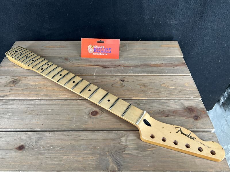 Real Life Relics Aged Fender Player Series Telecaster Reverse Headstock Neck 22 Medium Jumbo Frets MN 9.5", Modern "C" 0995262921
Real Life Relics Aged Fender Player Series Telecaster Reverse Headstock Neck 22 Medium Jumbo Frets MN 9.5", Modern "C" 0995262921