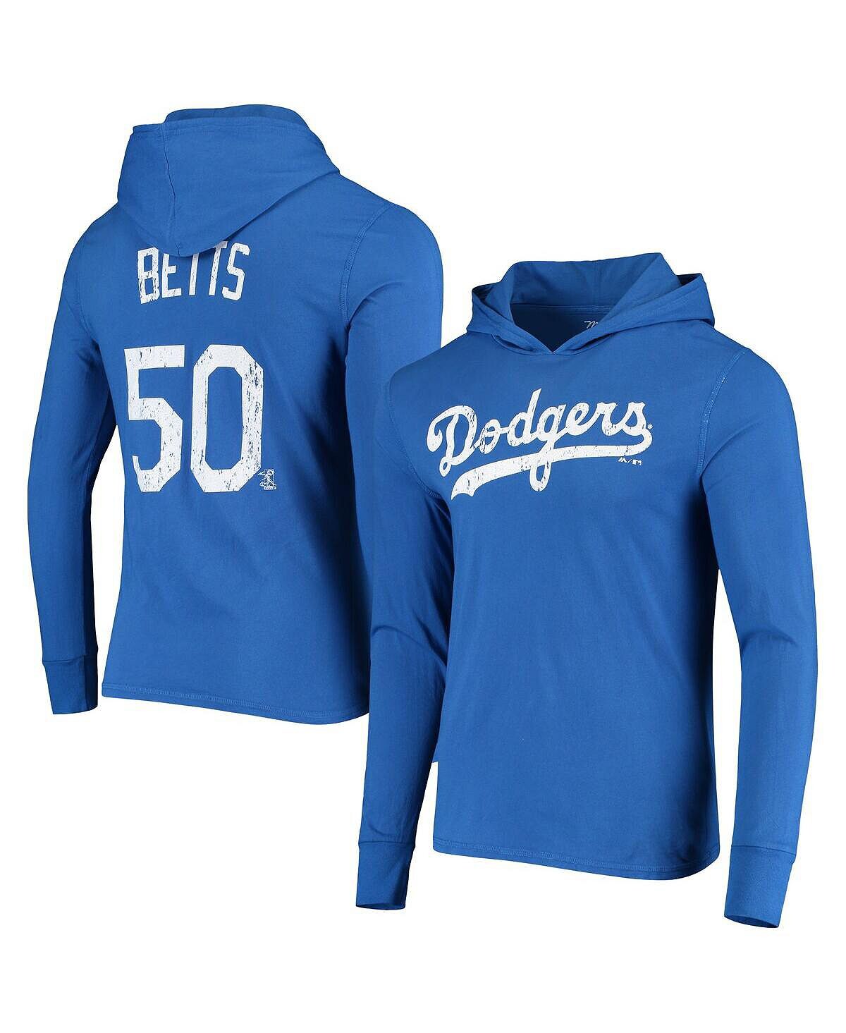 Мужская футболка с капюшоном с длинным рукавом mookie betts royal los angeles dodgers softhand player Majestic
Мужская футболка с капюшоном с длинным рукавом mookie betts royal los angeles dodgers softhand player Majestic