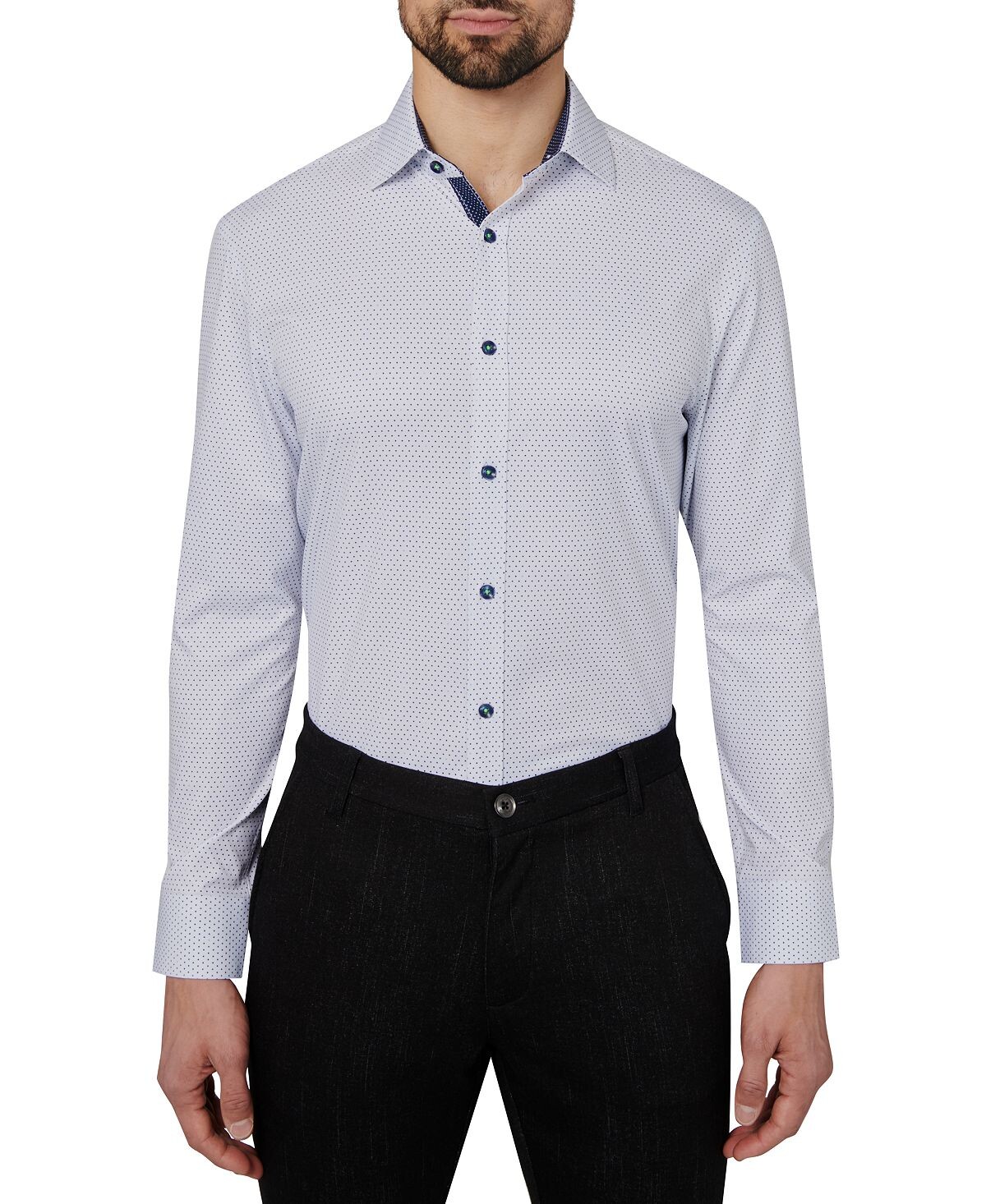 Мужская классическая рубашка slim fit non-iron performance stretch в горошек Society of Threads, белый
Мужская классическая рубашка slim fit non-iron performance stretch в горошек Society of Threads, белый