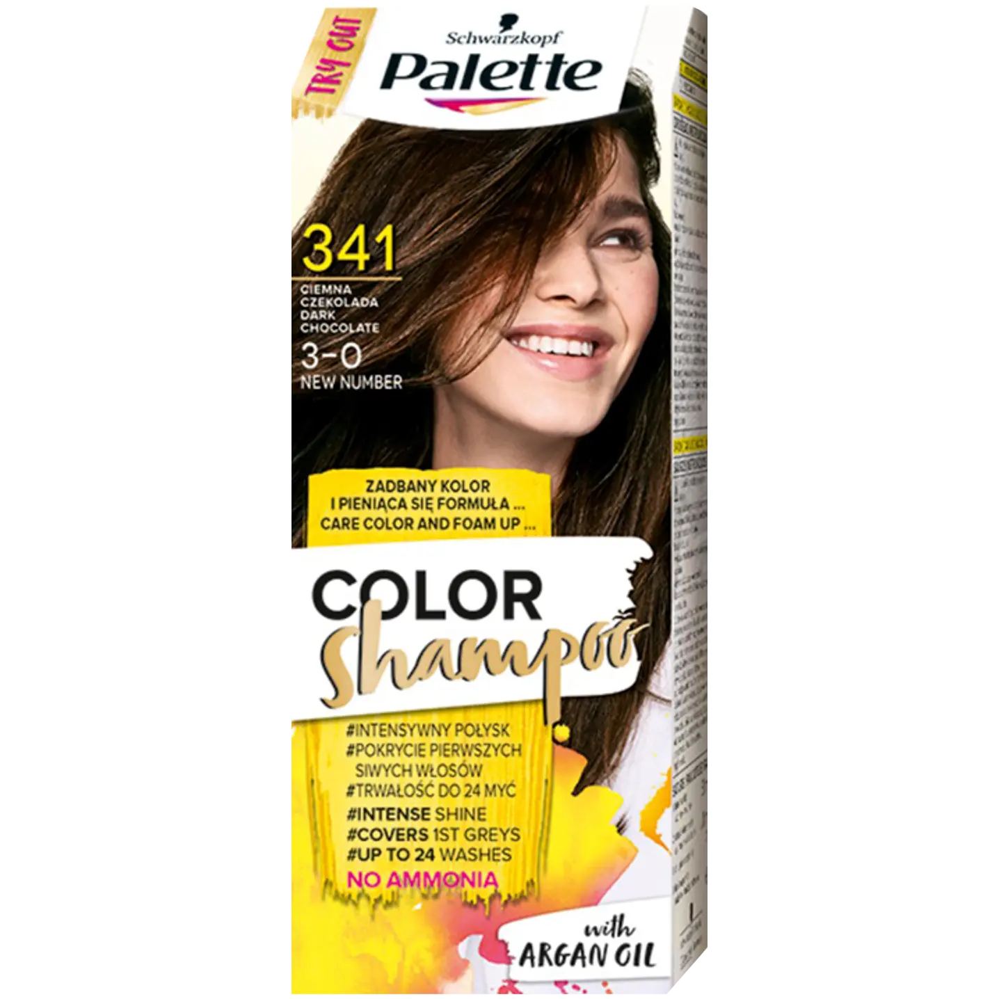 Palette Color Shampoo шампунь-краска для волос 3-0 (341) темный шоколад, 1 упаковка
Palette Color Shampoo шампунь-краска для волос 3-0 (341) темный шоколад, 1 упаковка