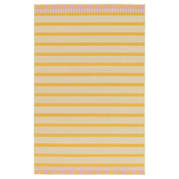 Ковер тканый для дома, улицы в полоску Ikea Korsning, 200x300 см, желтый/розовый
Ковер тканый для дома, улицы в полоску Ikea Korsning, 200x300 см, желтый/розовый
