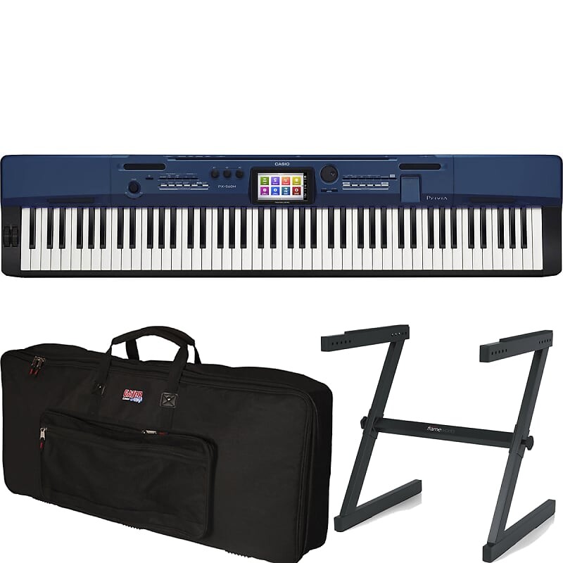 Casio Privia Pro PX-560 88-клавишное цифровое пианино молоточкового действия с чехлом и подставкой PX-560BE
Casio Privia Pro PX-560 88-клавишное цифровое пианино молоточкового действия с чехлом и подставкой PX-560BE