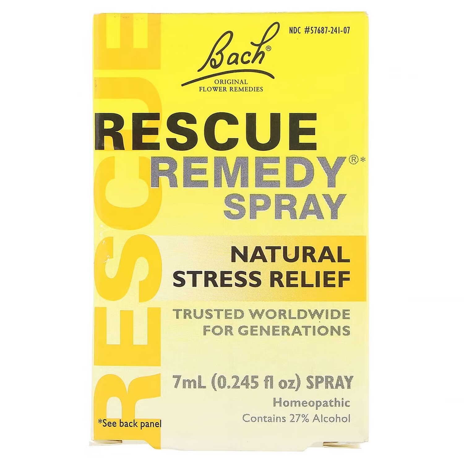 BachOriginal Flower Remedies Rescue Remedy натуральный спрей для снятия стресса, 7 мл
BachOriginal Flower Remedies Rescue Remedy натуральный спрей для снятия стресса, 7 мл