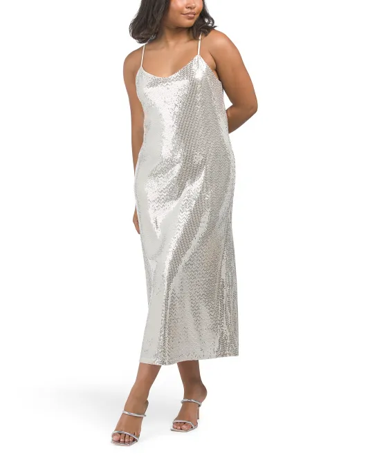 Платье-комбинация с блестящим V-образным вырезом и линейным блеском Anne Klein, цвет Multi
Платье-комбинация с блестящим V-образным вырезом и линейным блеском Anne Klein, цвет Multi